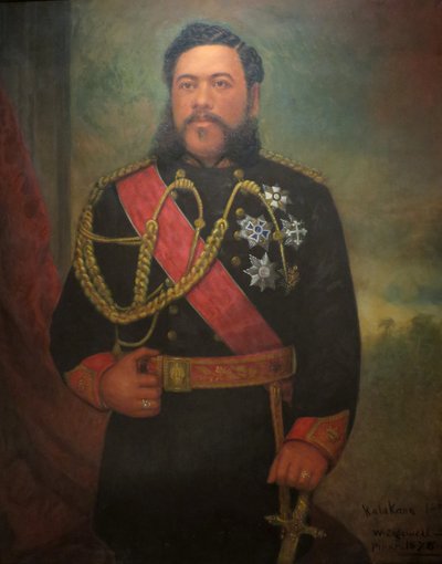 Portret van Koning Kalakaua door William F. Cogswell